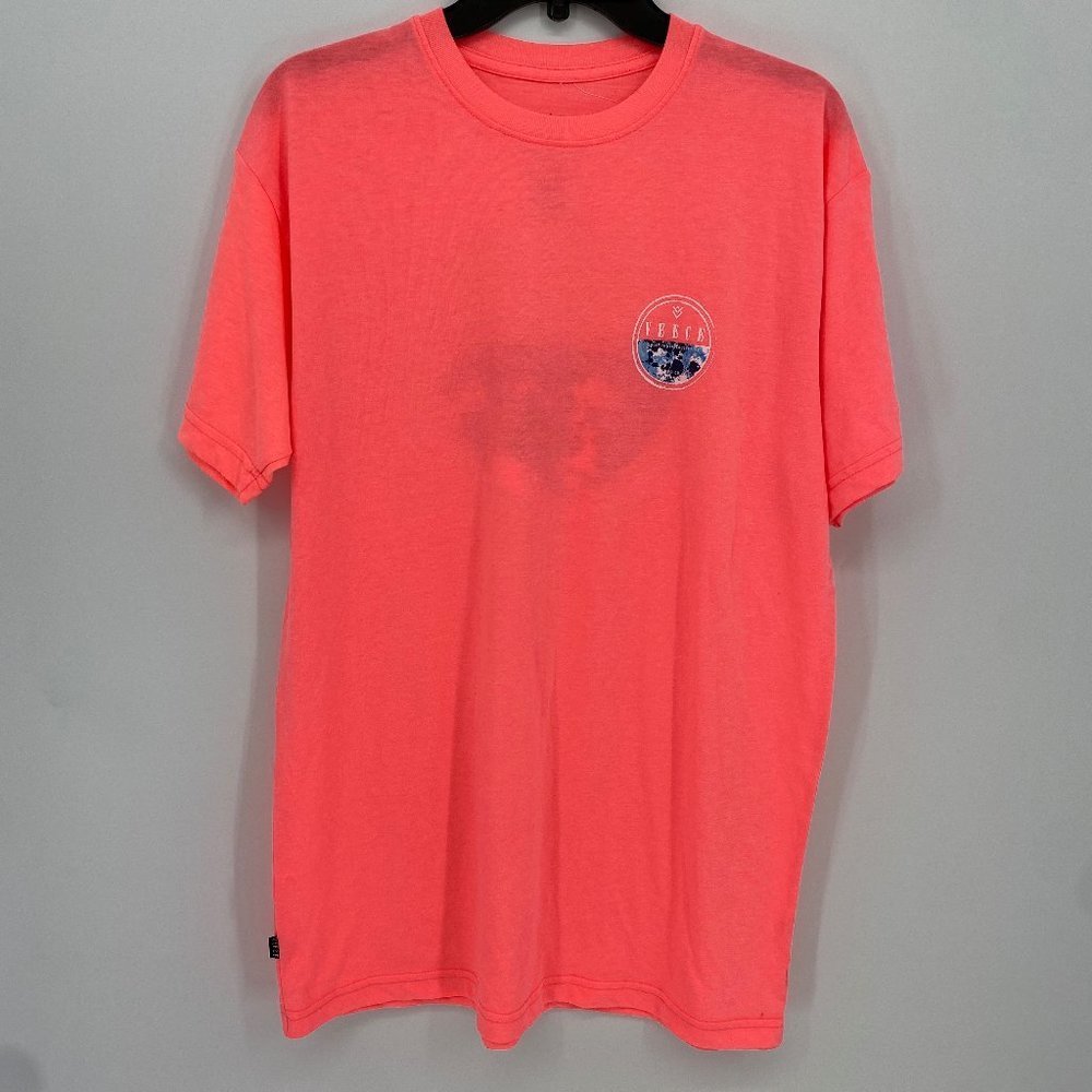 Veece Mens Pink Short Sleeve T-Shirt